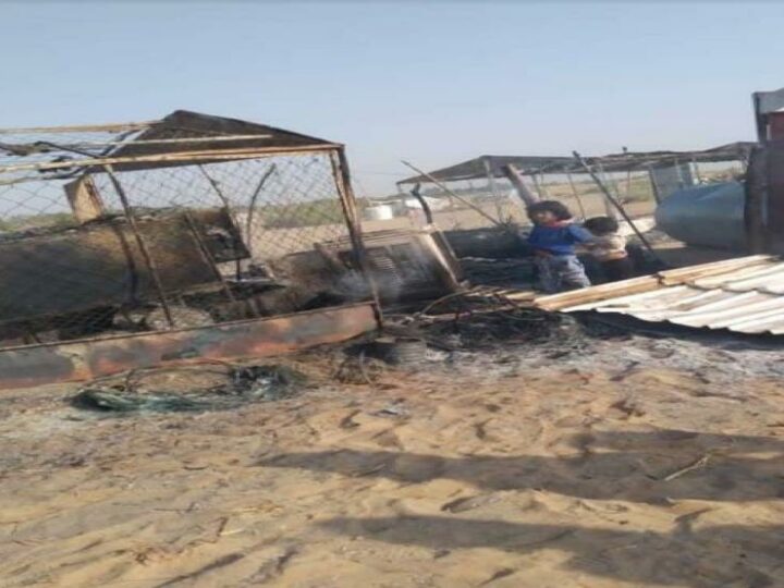 الثالث بأقل من أسبوعين… أضرار جراء حريق في مخيم للنازحين في الضالع