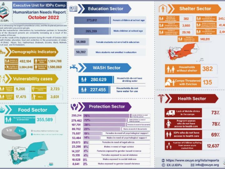 Humanitarian Needs Report in Yemen October 2022