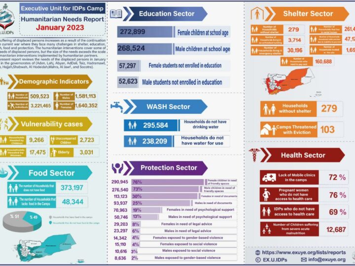 Humanitarian Needs Report in Yemen January 2023