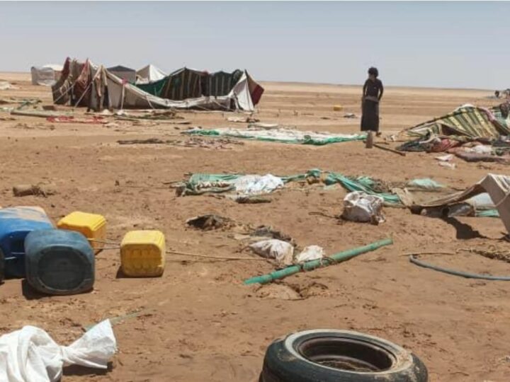 تقرير: تضرر أكثر من 3 آلاف أسرة نازحة جراء الأمطار في 5 محافظات