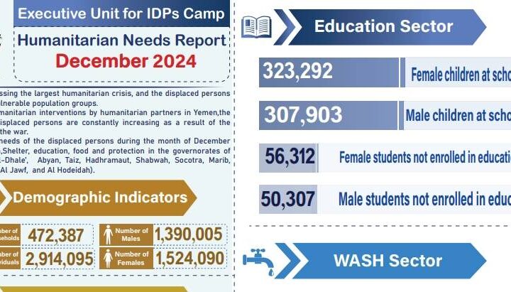 Humanitarian Needs Reports for IDPs in Yemen – Oct-Dec 2024